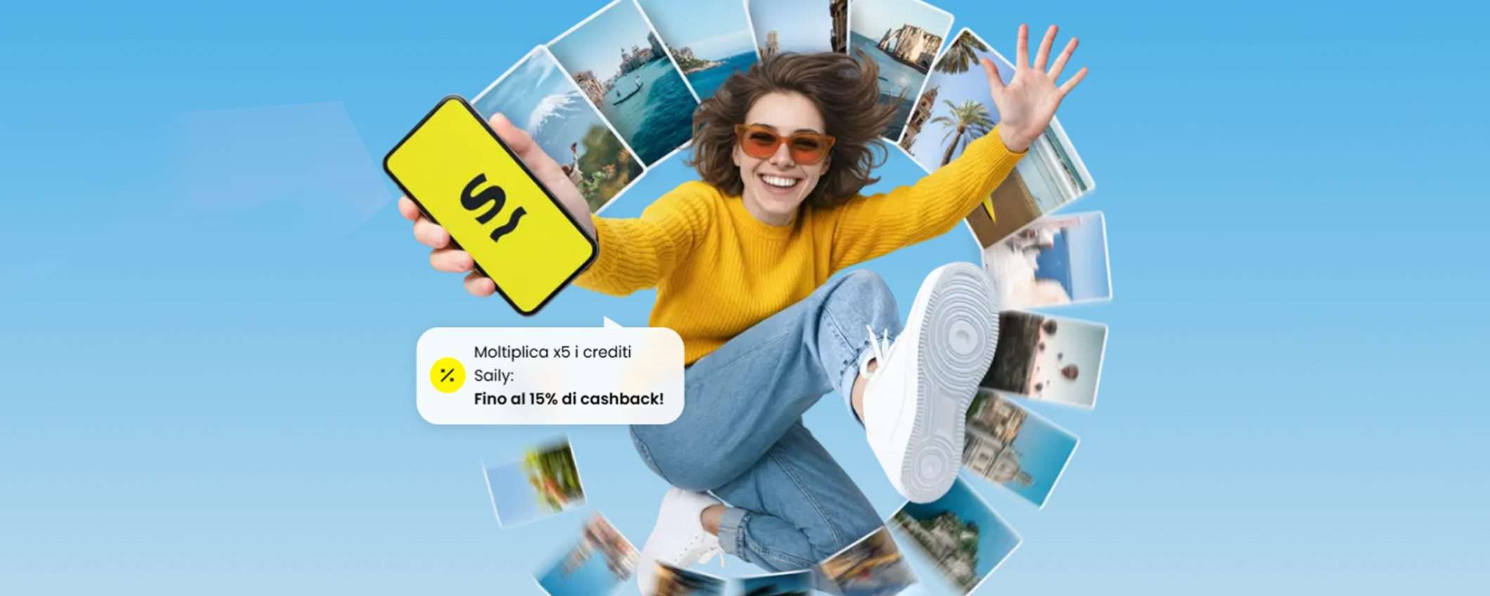 Saily eSIM, viaggia senza costi di roaming e ricevi il 15% di cashback
