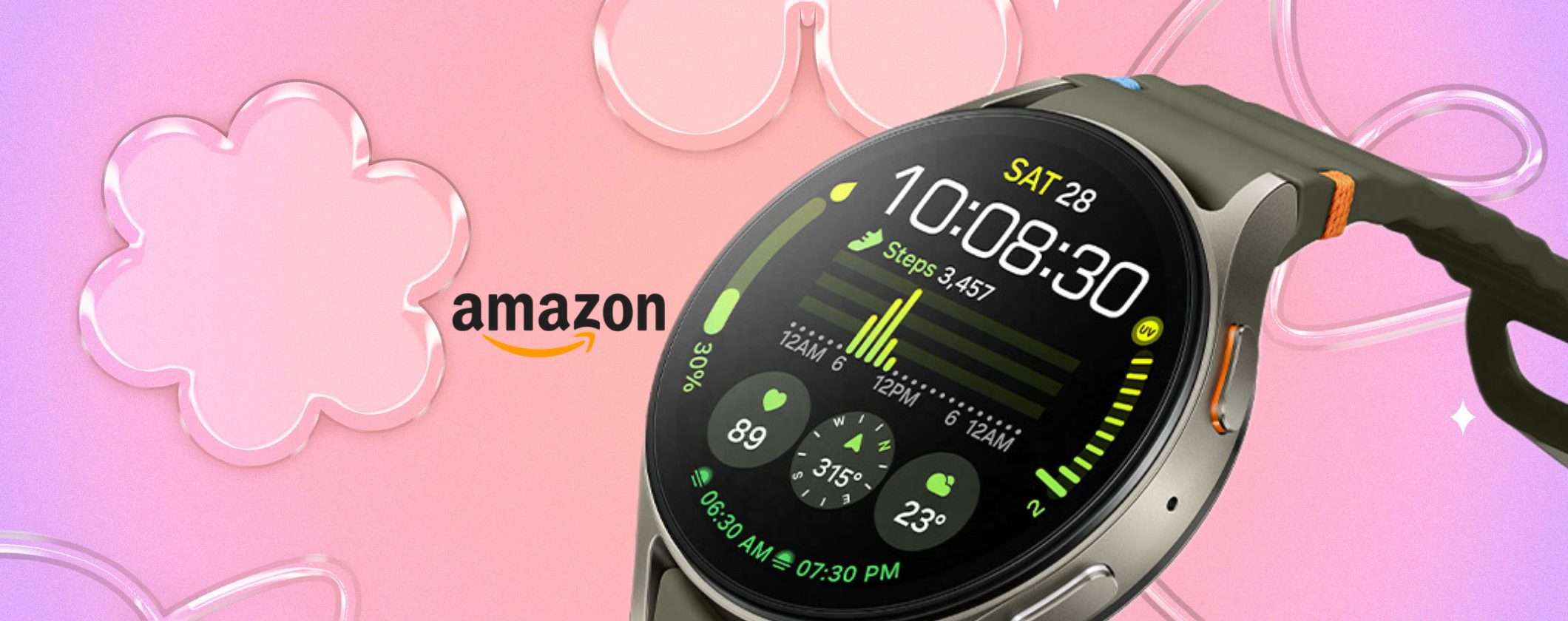 Samsung Galaxy Watch7: FOLLIA a 162€ con la Festa Prime di Amazon