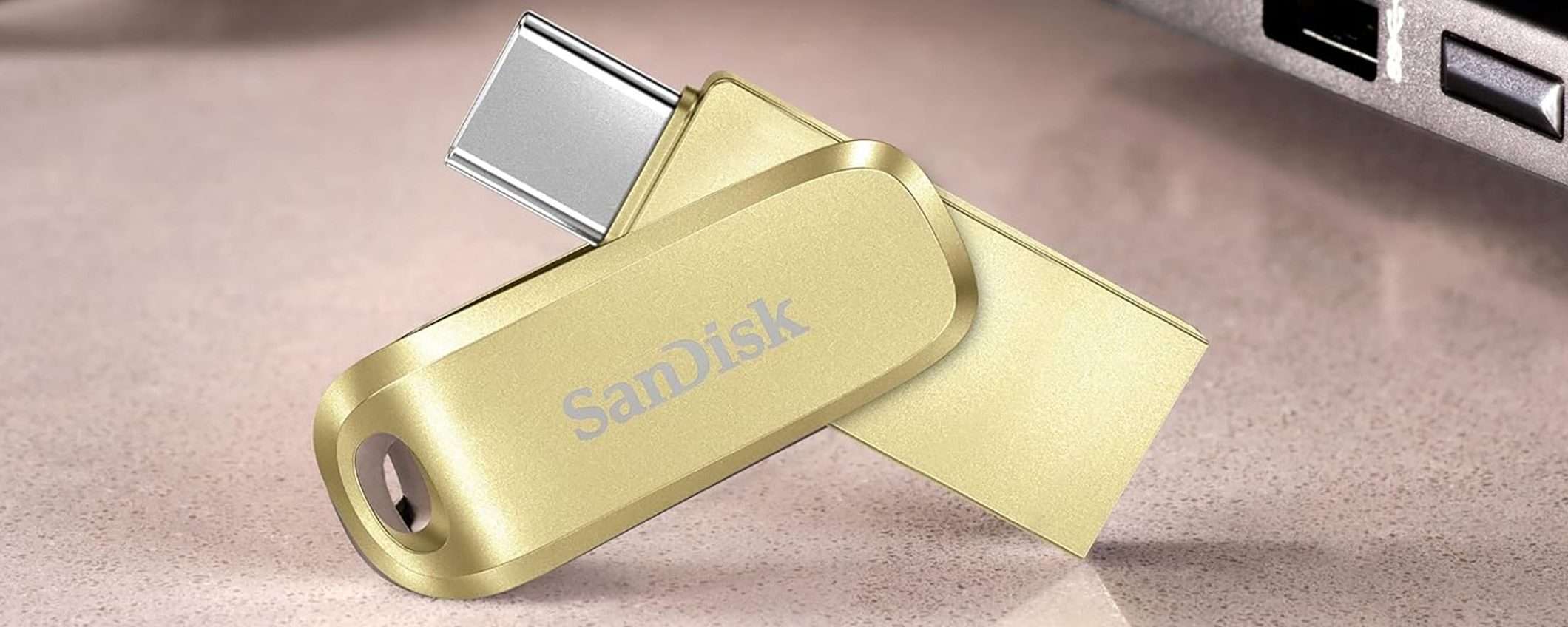 Pendrive 2-in-1 SanDisk da 128 GB: affare d'oro su Amazon