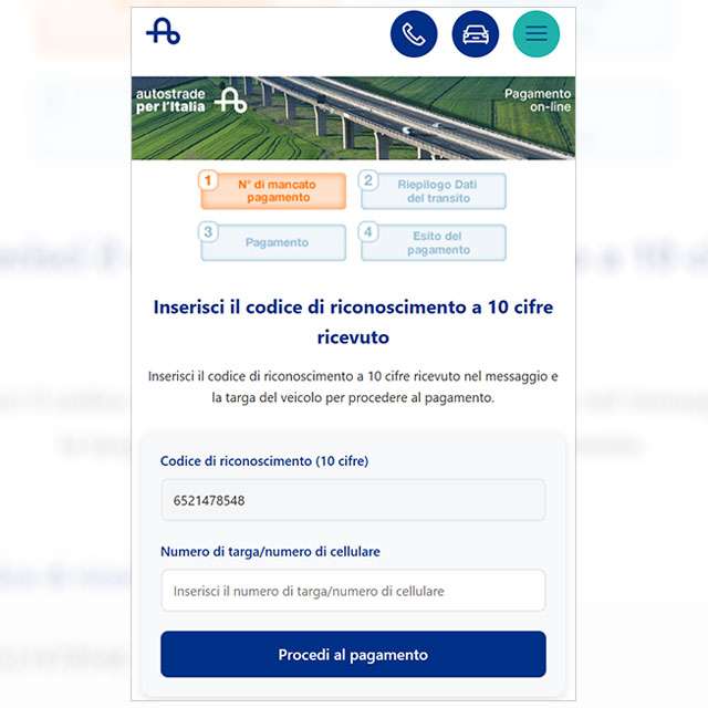 La pagina della truffa: chiede di inserire dati personali