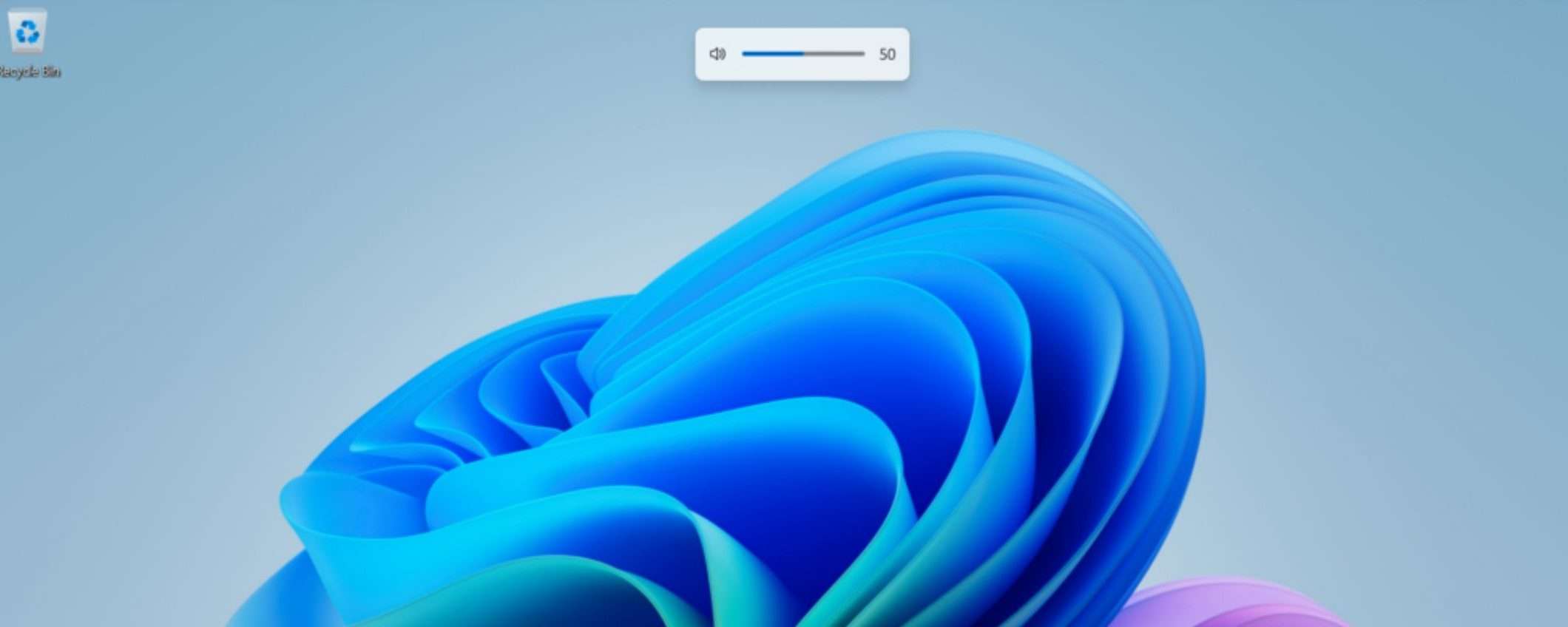 Windows 11, spostare l'indicatore del volume e della luminosità