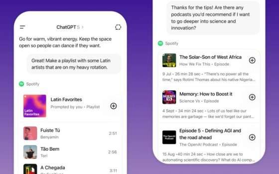 Spotify arriva su ChatGPT: come funziona e cosa si può fare