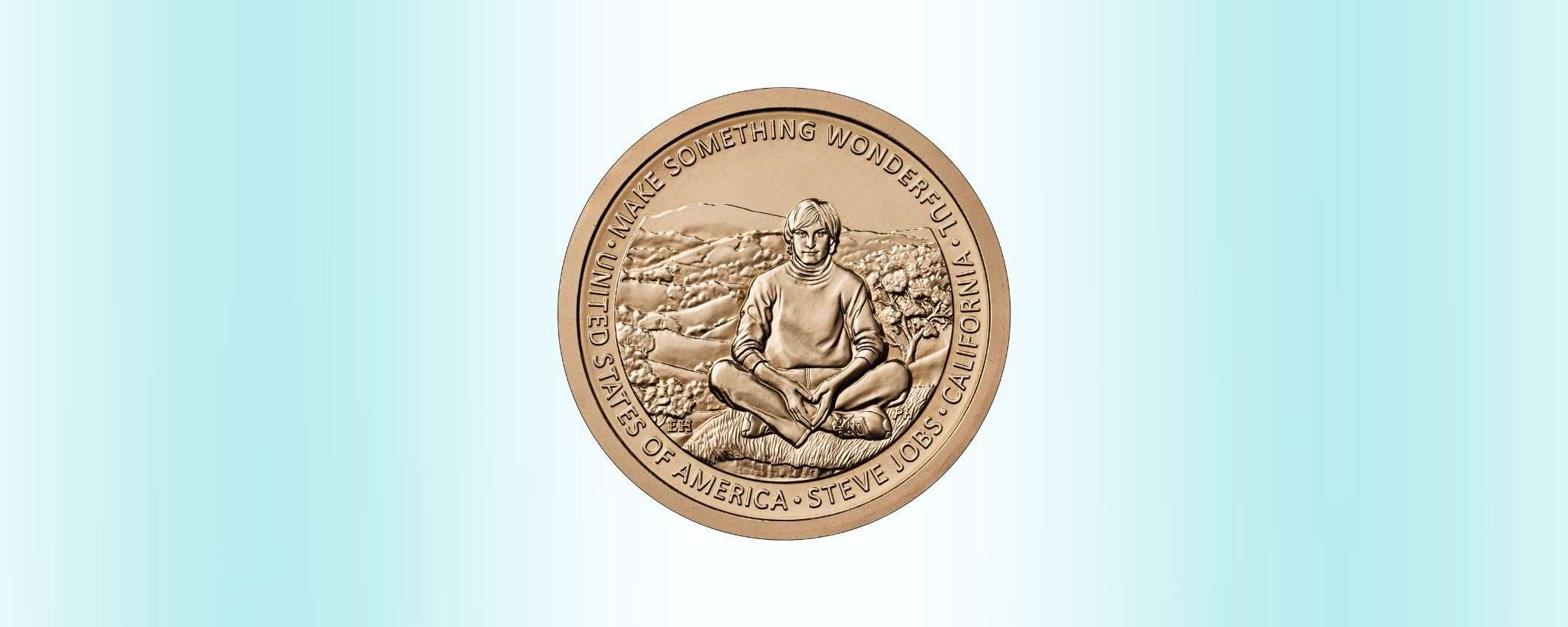 Steve Jobs finisce su una moneta da 1 dollaro (col dolcevita)