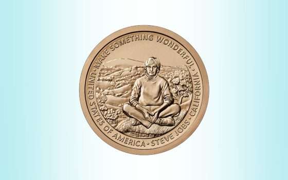 Steve Jobs finisce su una moneta da 1 dollaro (col dolcevita)