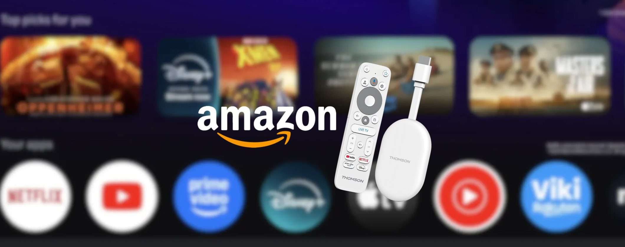 Thomson Google TV Go Cast 150: da 70€ a 34€ alla Festa delle Offerte Prime