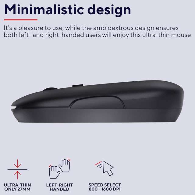 Il design del mouse wireless Trust Puck