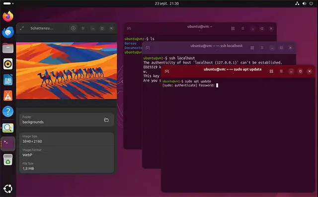 L'interfaccia di Ubuntu 25.10 con GNOME 49
