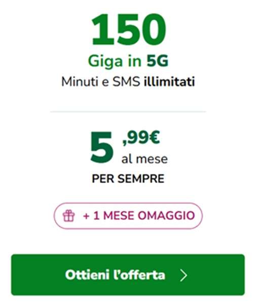 very mobile 5g 5,99 euro tariffa