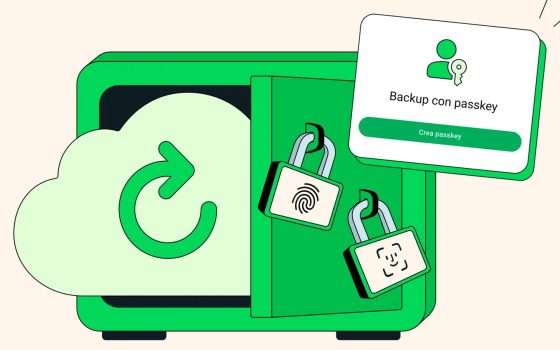 Con le passkey, addio al rischio di perdere i backup di WhatsApp
