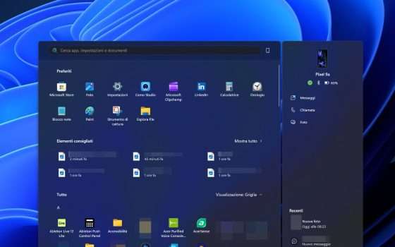 Il nuovo menu Start di Windows 11 è qui: lo abbiamo provato