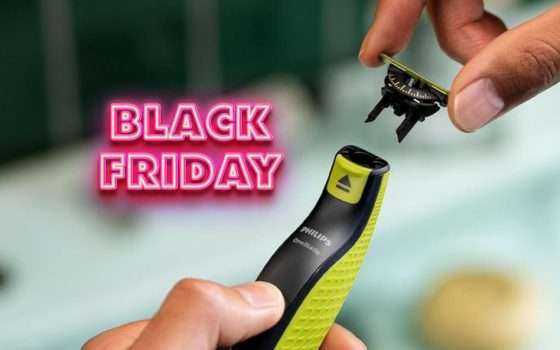 Philips OneBlade 360 taglia peli e anche il prezzo, -43% al Black Friday