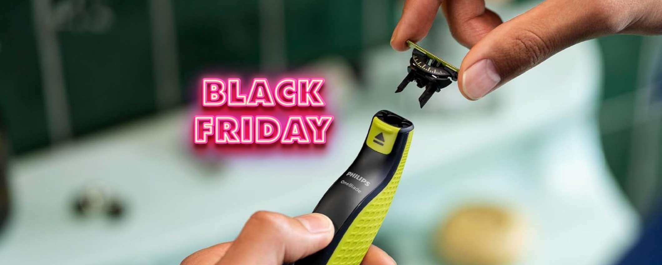 Philips OneBlade 360 taglia peli e anche il prezzo, -43% al Black Friday