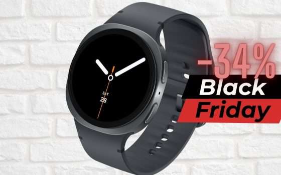 Samsung Galaxy Watch8 al minimo storico per il Black Friday Amazon
