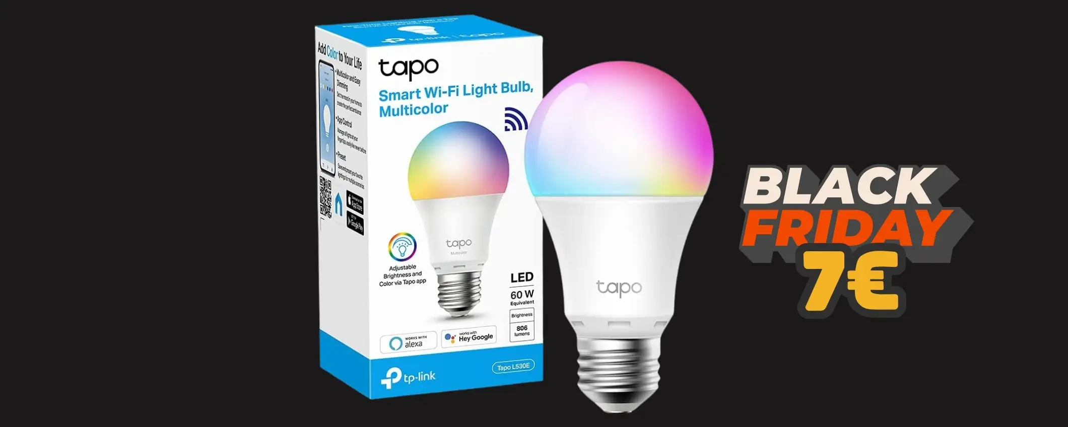Luci smart in casa con soli 7€, cambiano colore e le comandi con voce