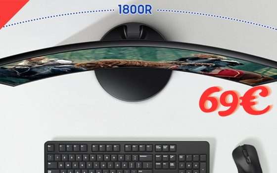 PAZZIA Samsung Monitor S3 curvo FHD @100Hz a soli 69€ è affare