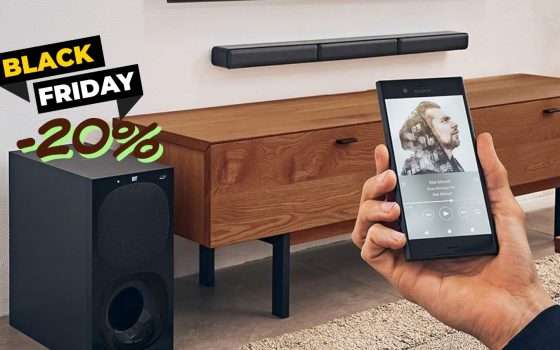 Audio potente con sistema completo: soundbar Sony e non solo (-20%)