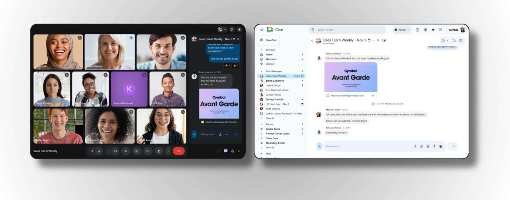 Google Meet si integra con Google Chat
