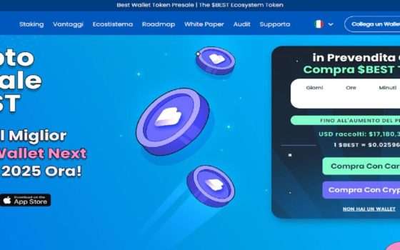 Manca una settimana alla chiusura della presale di Best Wallet. Ecco perché devi partecipare