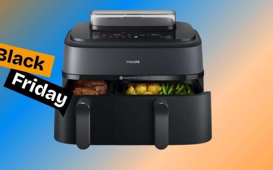 Philips Airfryer Serie 5000 unisce all'aria il VAPORE, occasione Black Friday