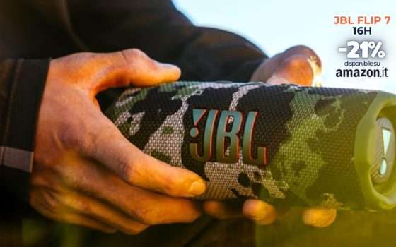JBL Flip 7 trasforma l'audio in esperienza: speaker Bluetooth da 16H