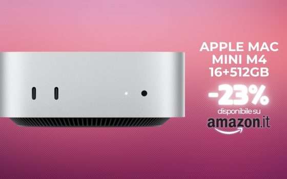 Mac Mini M4 in offerta prima del Black Friday: occasione (16+512GB)
