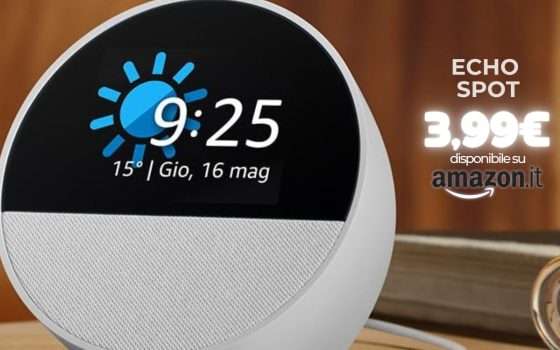 Echo Spot: il secondo lo paghi solamente 3,99€ con questo codice