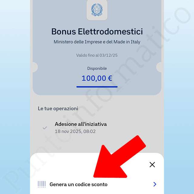 Come generare il codice sconto da spendere con il Bonus elettrodomestici