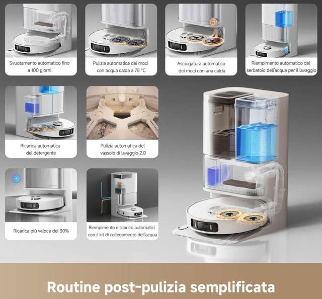 Le caratteristiche del robot aspirapolvere e lavapavimenti Dreame L40 Ultra AE