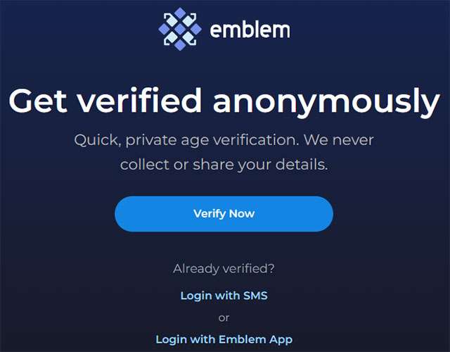 Il sito Olecams ha implementato un sistema di verifica dell'età con Emblem