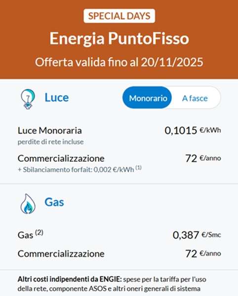 energia puntofisso engie 20 novembre