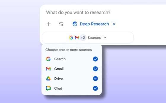 Gemini Deep Research accede a Gmail, Drive e Chat, e crea analisi