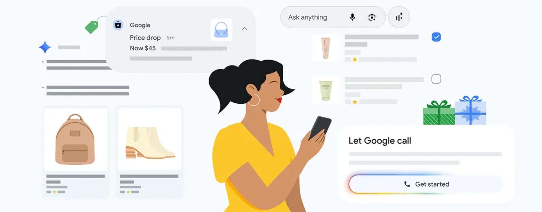 Nuove funzioni AI di Google per lo shopping