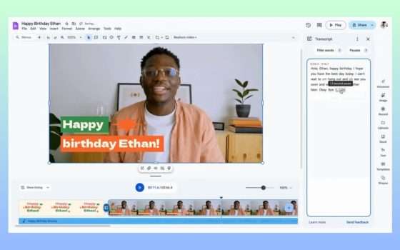 Google Vids per creare video rende gratuite alcune funzioni AI