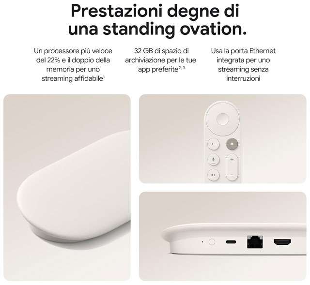 Le caratteristiche di Google TV Streamer (4K)