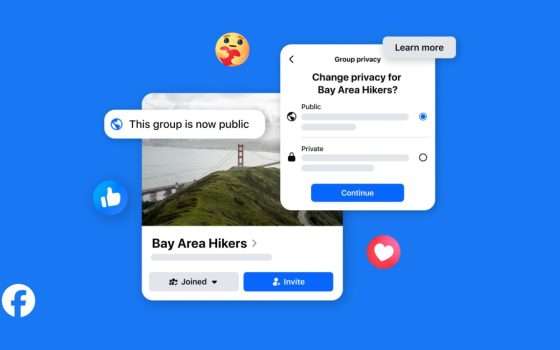 Gruppi Facebook possono diventare pubblici, i vecchi post restano privati