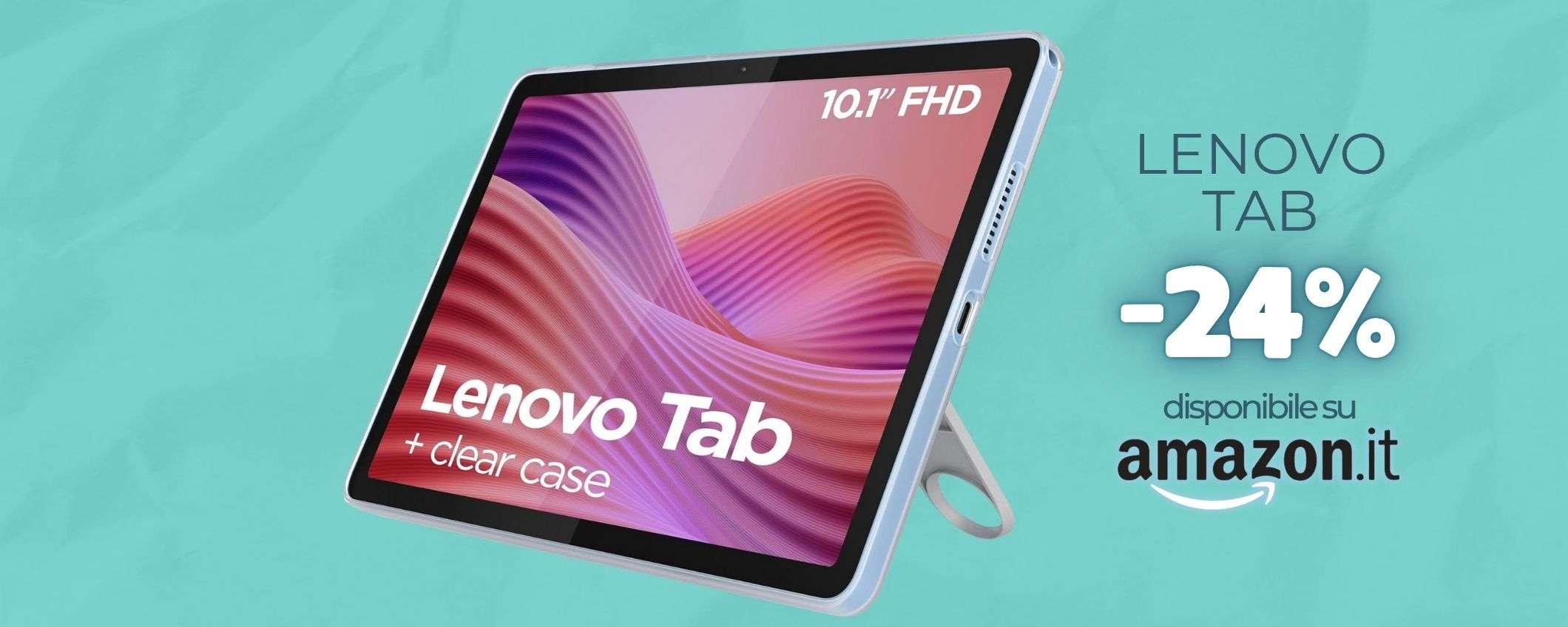 Lenovo Tab con schermo immenso FHD e Android 14: il tablet dei sogni