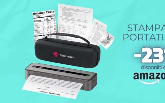 Stampante portatile, termica e in formato A4: addio cartucce (-23%)