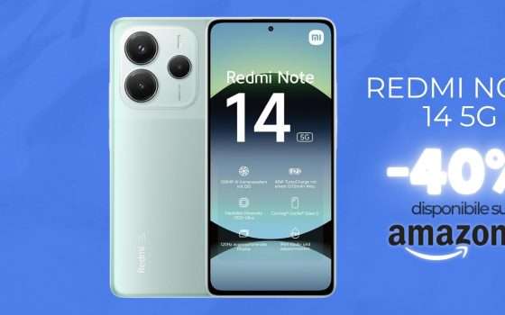 Xiaomi Redmi Note 14 sotto i 200€ è l'affare del giorno: 8+256GB