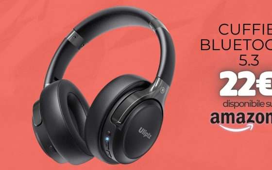 Cuffie Wireless Bluetooth 5.3, prezzo ridicolo su Amazon per 65h di audio