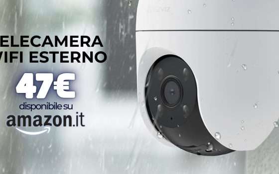 Telecamera WiFi 2K da esterno: sicurezza TOTALE a prezzo regalo