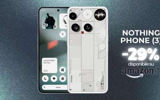 Nothing Phone (3) da acquistare: sconto 250€ al Black Friday anticipato