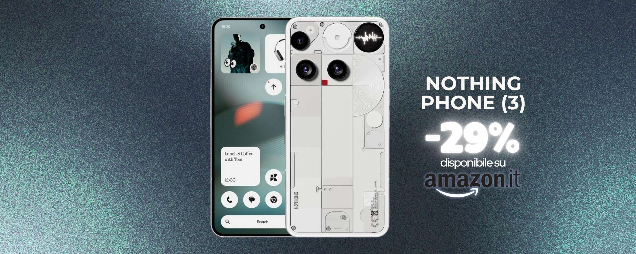 Nothing Phone (3) da acquistare: sconto 250€ al Black Friday anticipato