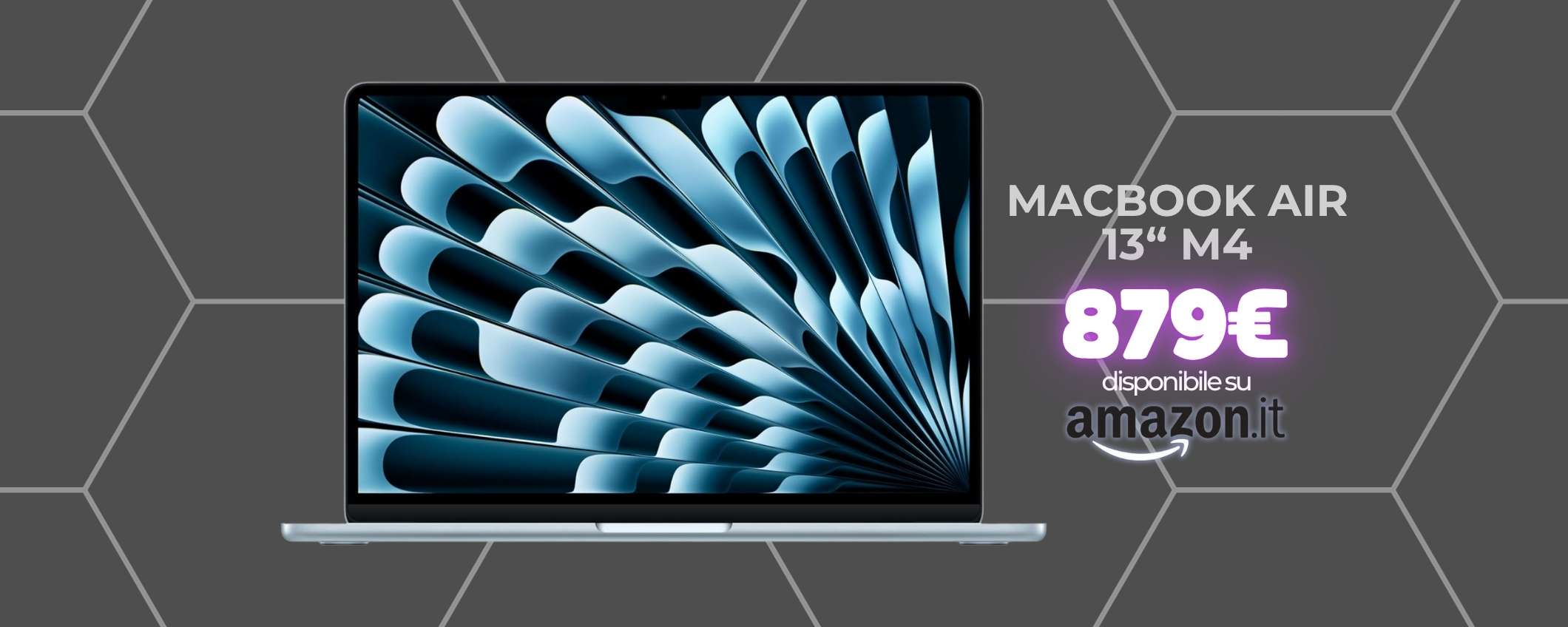 Apple MacBook Air 13″ M4 è un gioiello, scende a soli 879€ (16+256GB)