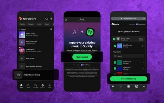 Spotify integra TuneMyMusic per importare playlist da altri servizi