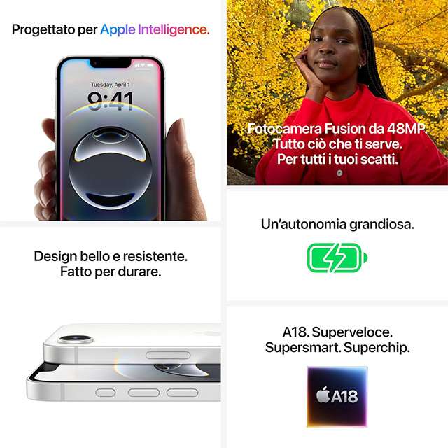 Le caratteristiche di iPhone 16e