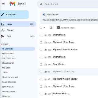 Jmail è il sito che replica Gmail per leggere le email di Epstein