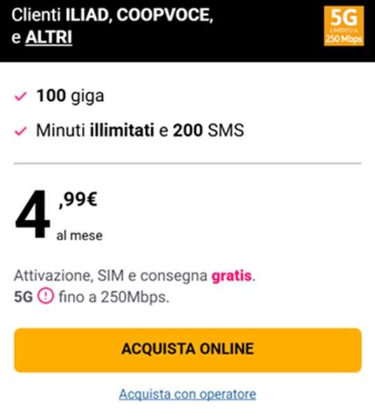 kena offerta 5g black friday