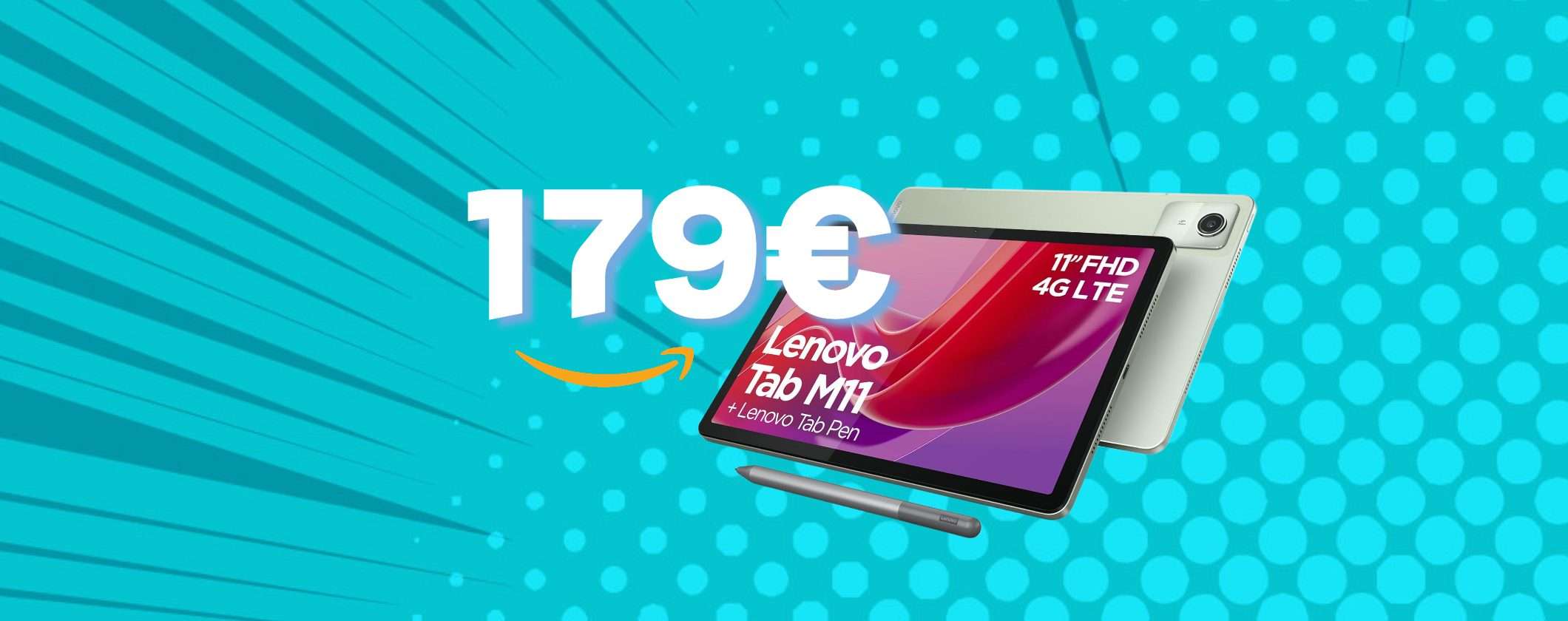 Lenovo Tab M11 con PENNA INCLUSA a soli 179€ è follia pura