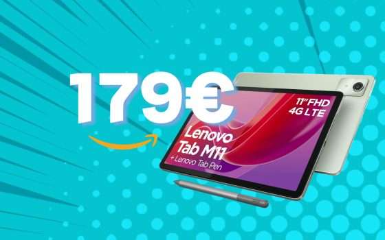 Lenovo Tab M11 con PENNA INCLUSA a soli 179€ è follia pura
