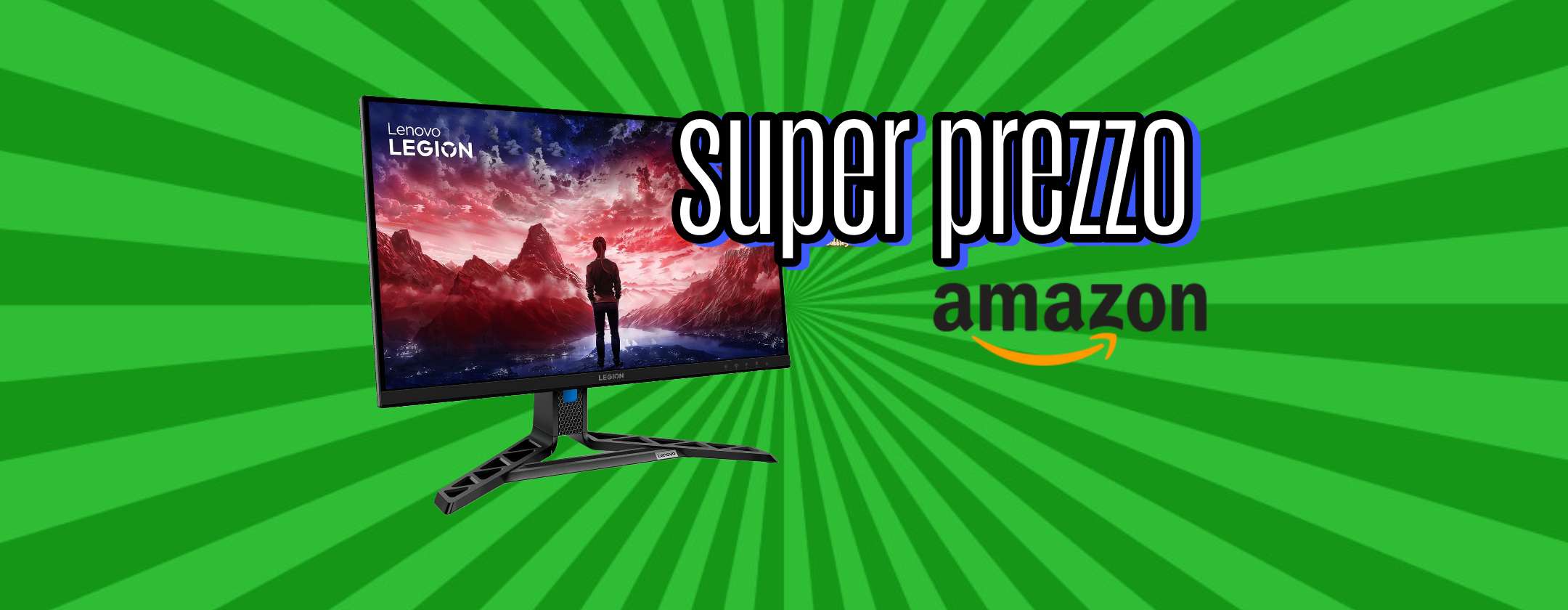 Lo splendido Monitor Gaming Lenovo Legion R27qe Gen 2 27″ costa niente oggi su Amazon